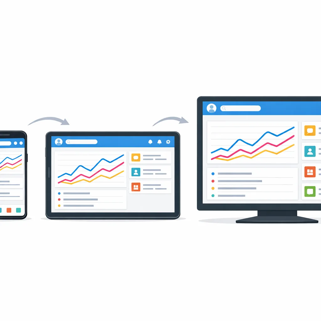 Adaptive Android UI reflow from phone to tablet to desktop