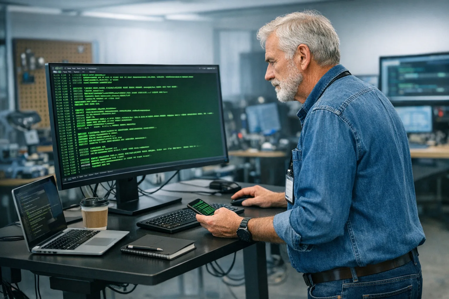 Engineer reviewing Android developer verification and package name registration