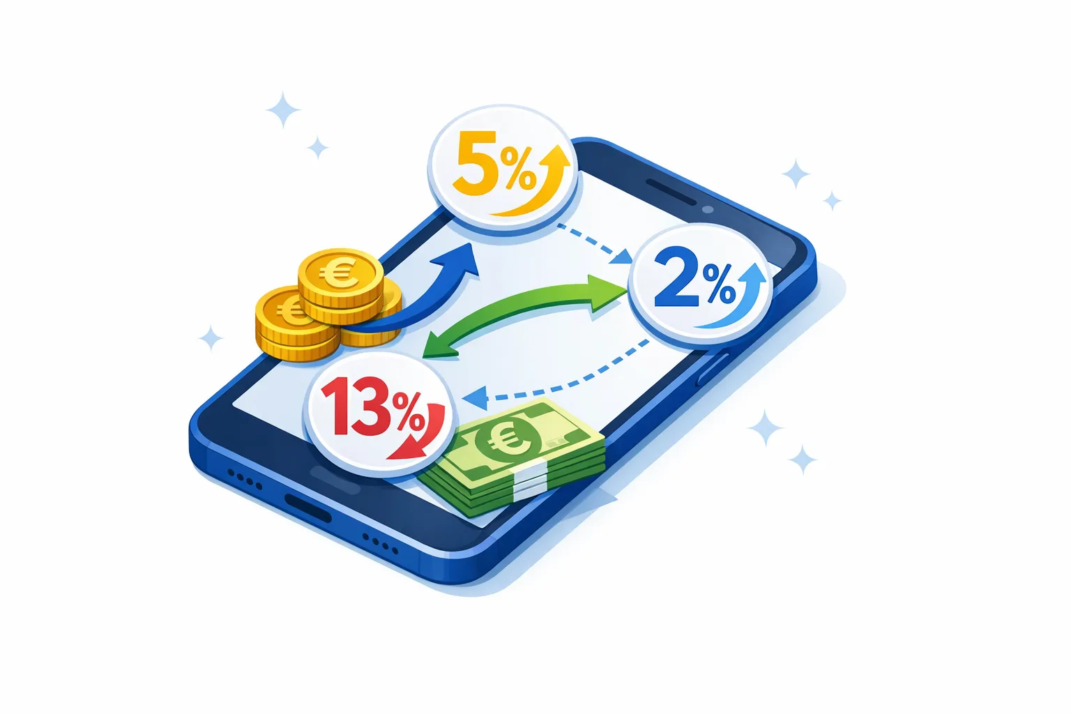 Diagram of EU App Store fee components and money flows