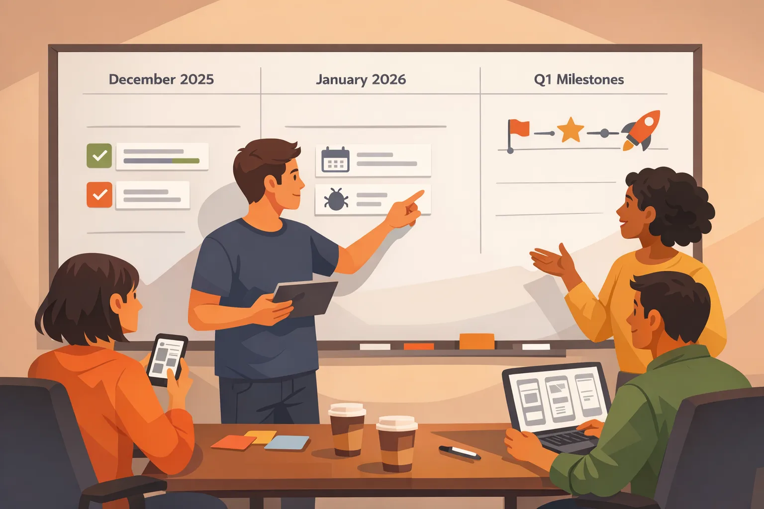 Product team planning timelines for new app store policy changes