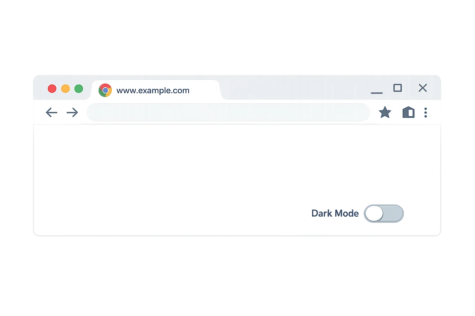 Illustration of a browser UI with third-party cookie toggle and checklist