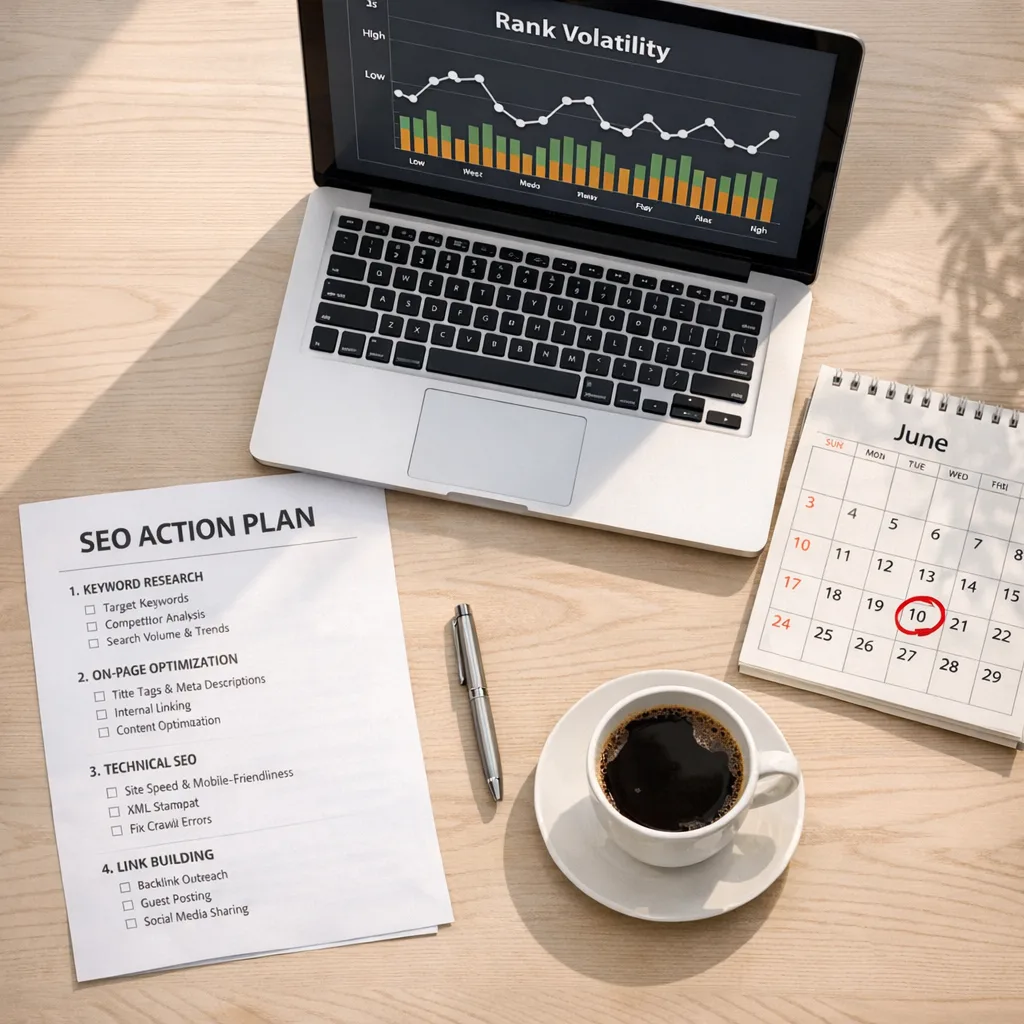 One‑page action plan with June 15 policy date circled