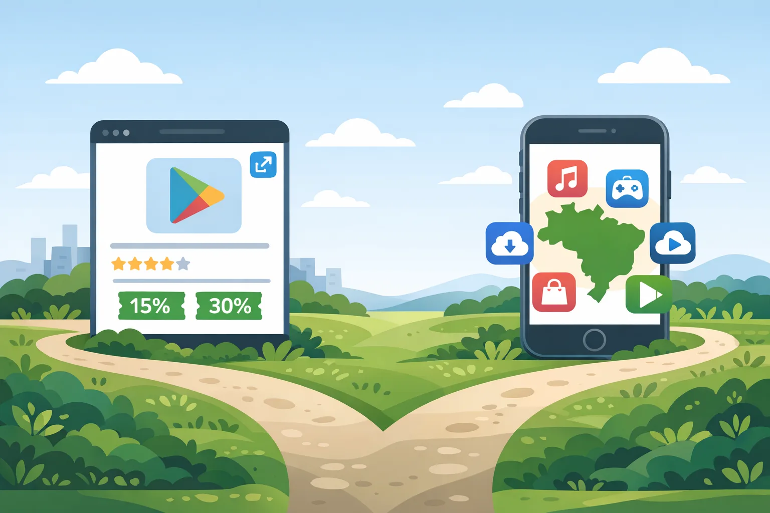 Google Play Link Fees + iOS Brazil: Ship by Jan 28 - Hero