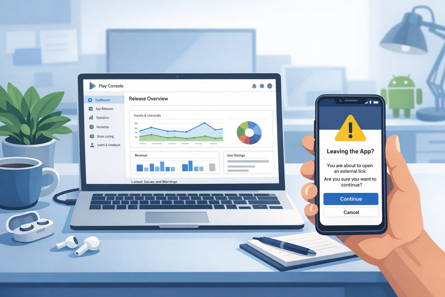 Google Play External Links in 2026: Ship, Track, Profit - Hero