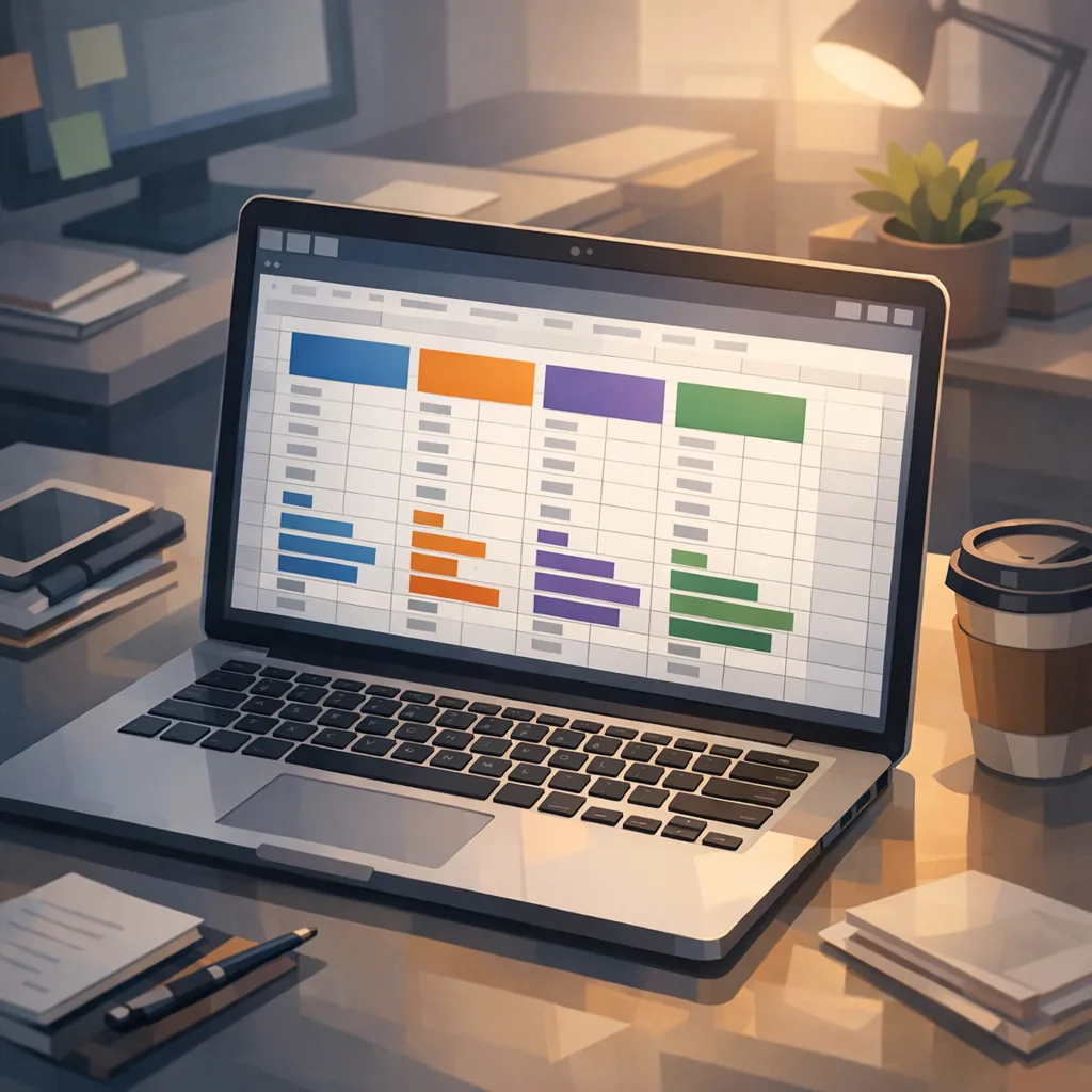 Illustrated fee model spreadsheet for external links