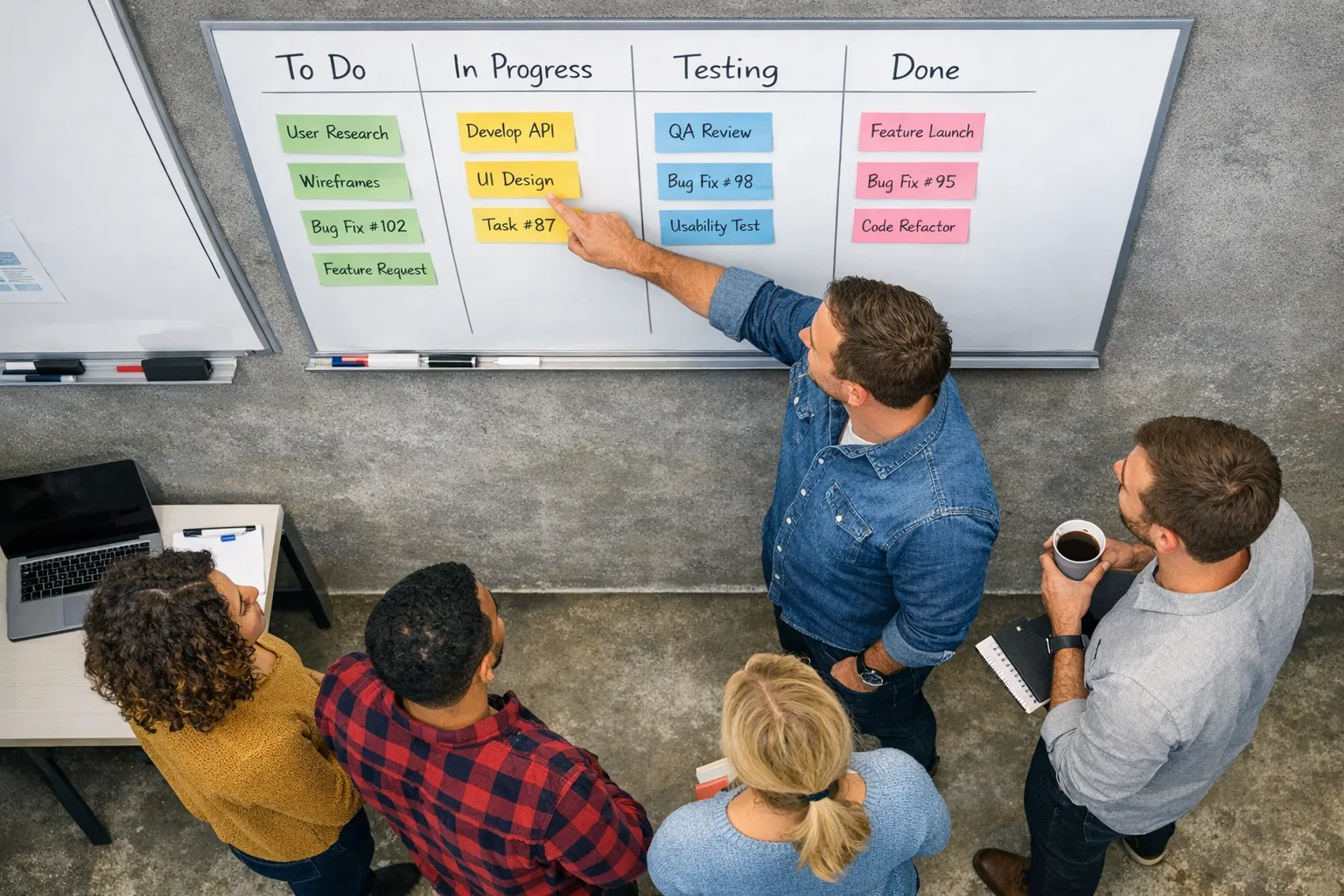 Team planning board for external links rollout
