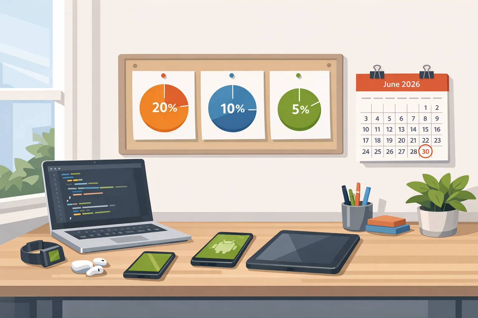 Illustration of Android app monetization changes and dates