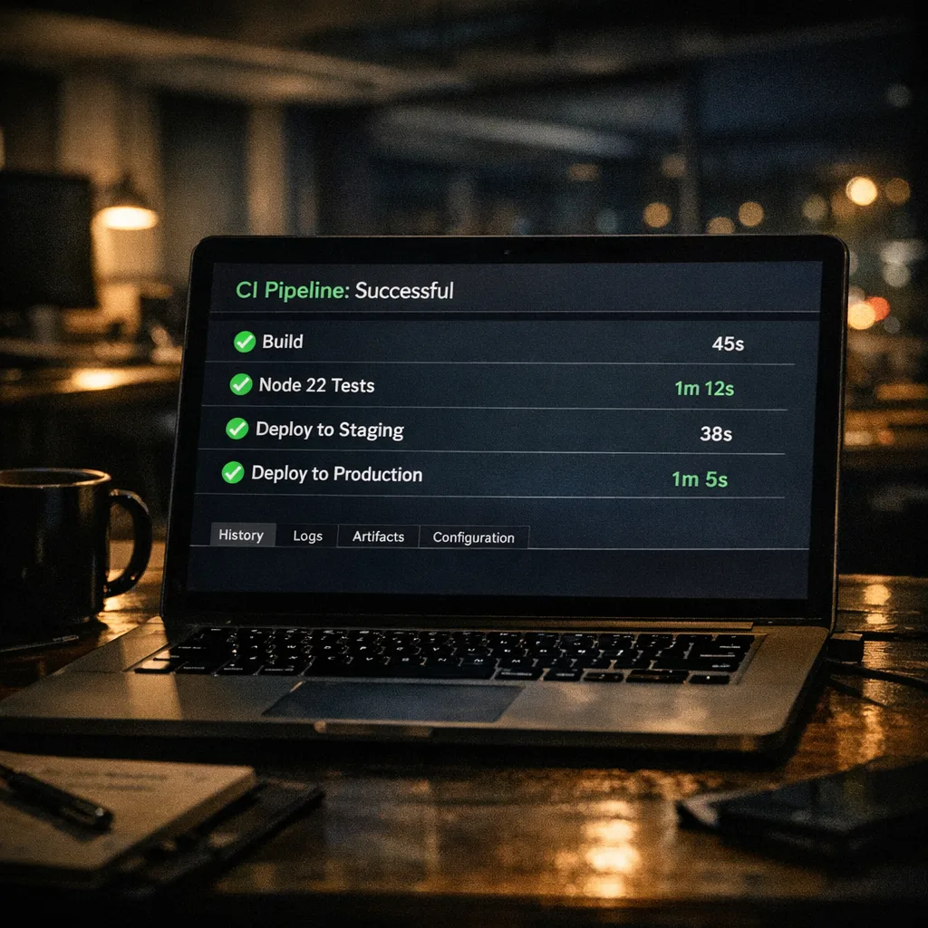 CI pipeline passing on Node 22