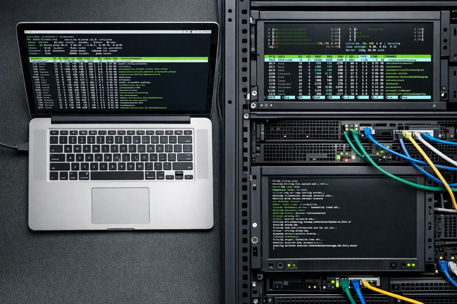 Engineer verifying Node.js versions during security patch rollout