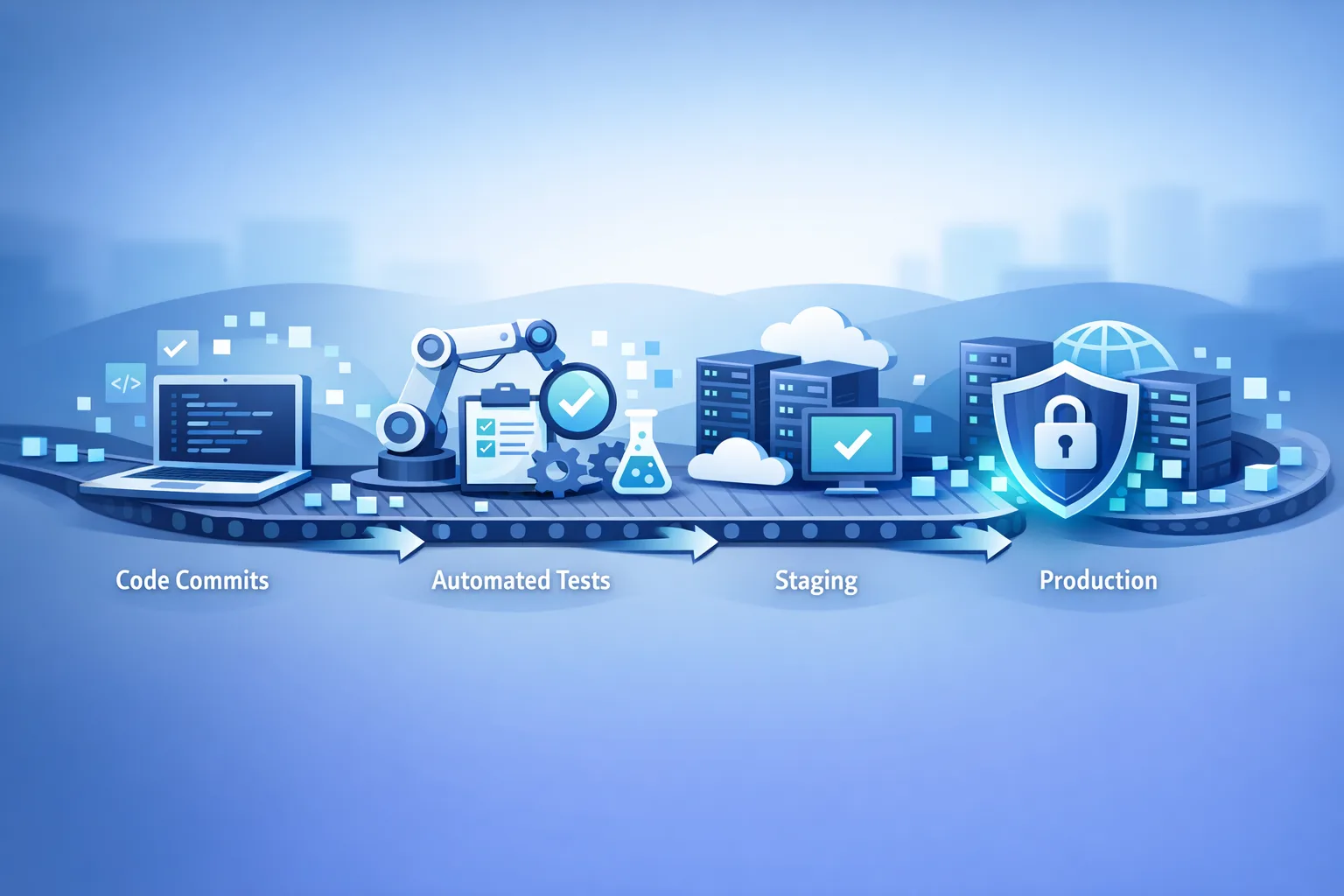 Illustration of a secure CI/CD pipeline