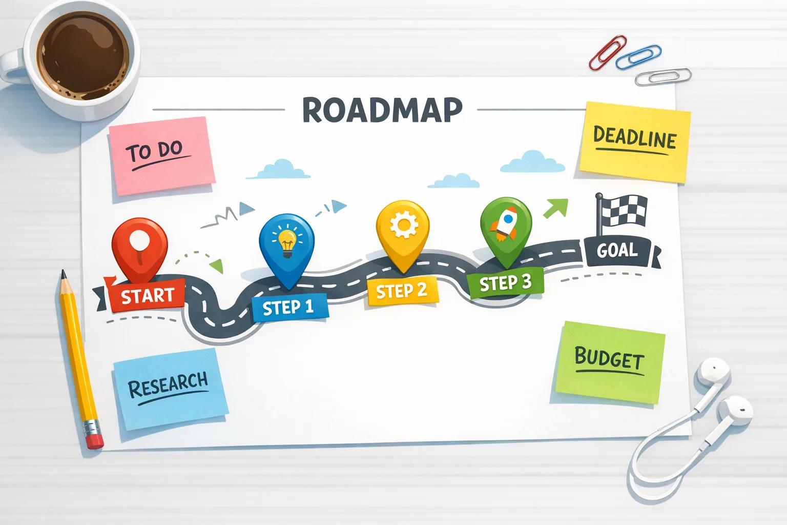 Illustration of a React 19 migration roadmap with key workstreams