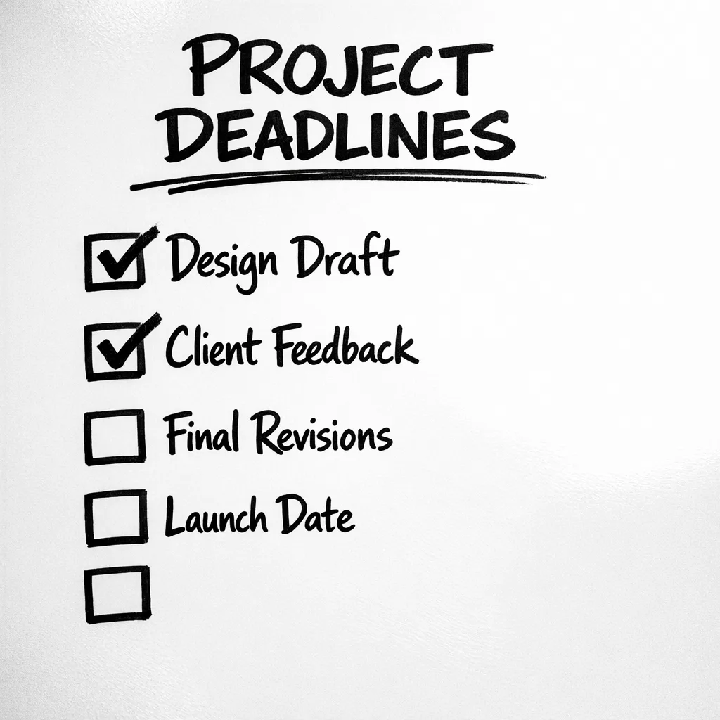 Whiteboard checklist showing the 90‑day integration plan
