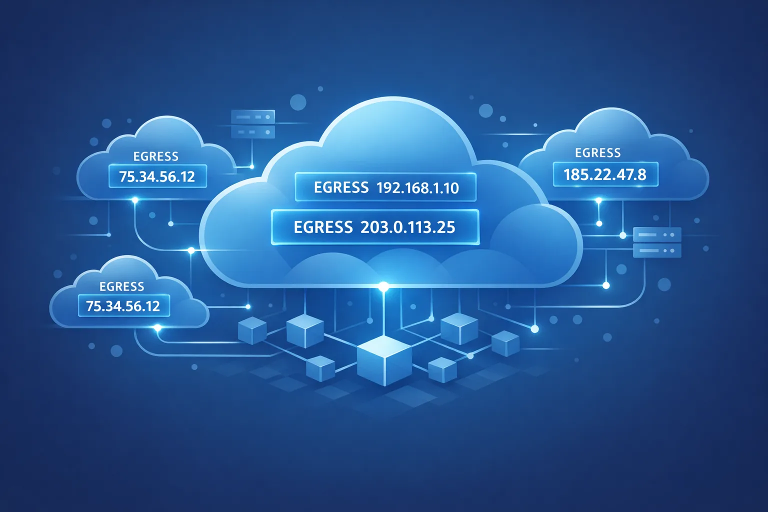 Diagram concept of CI egress IP allowlists