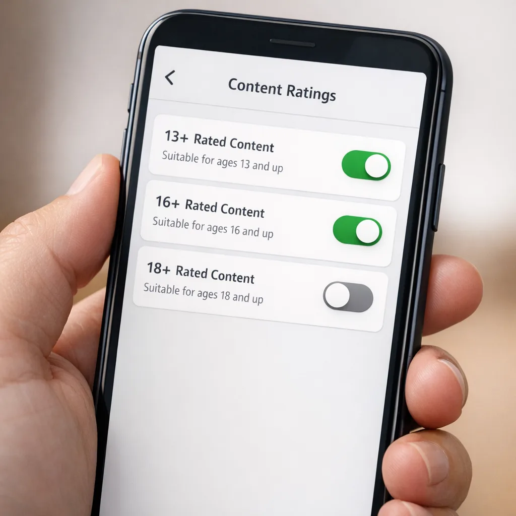 Photo concept of updating an app&rsquo;s age rating options