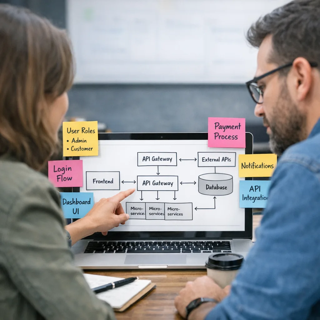 Planning custom business workflows for a software project