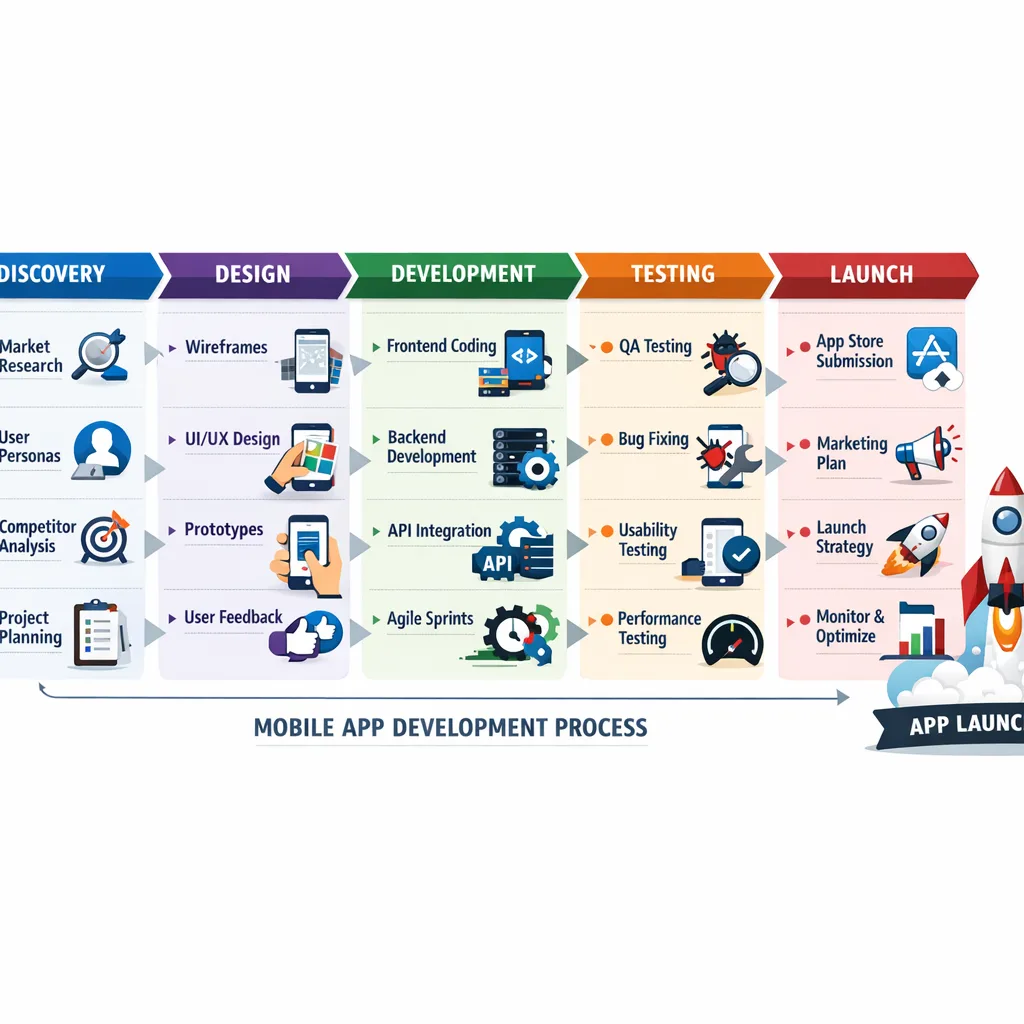 React Native app delivery process diagram