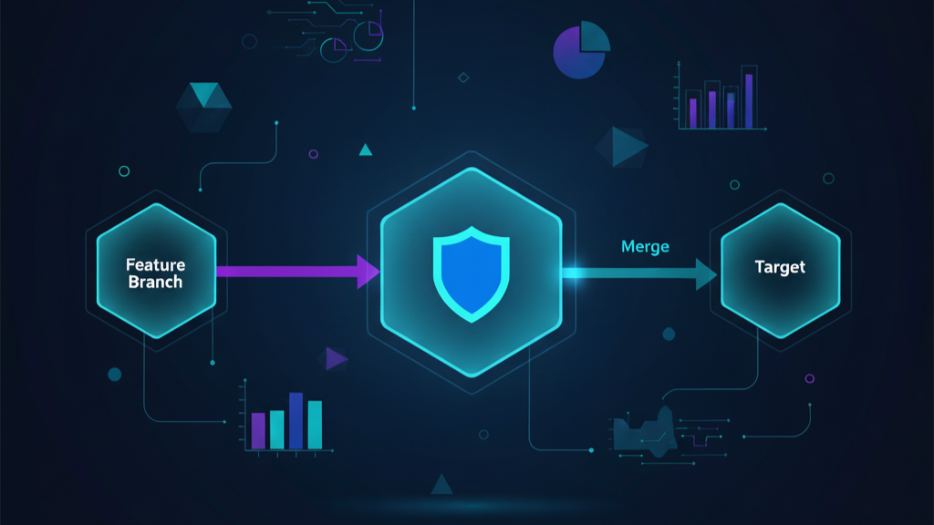 Diagram showing default branch as the trusted source for pull_request_target
