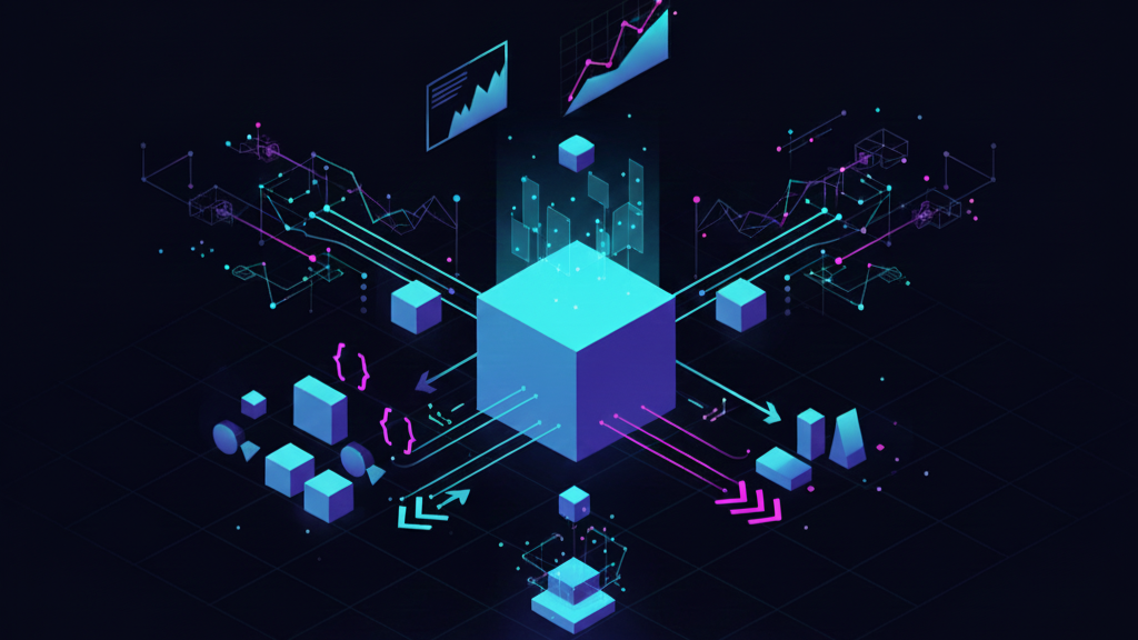 Isometric diagram of EF Core 10 with JSON and vector support