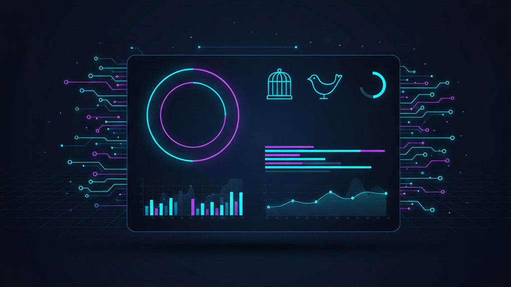 DevOps dashboard with stable metrics for canary rollout