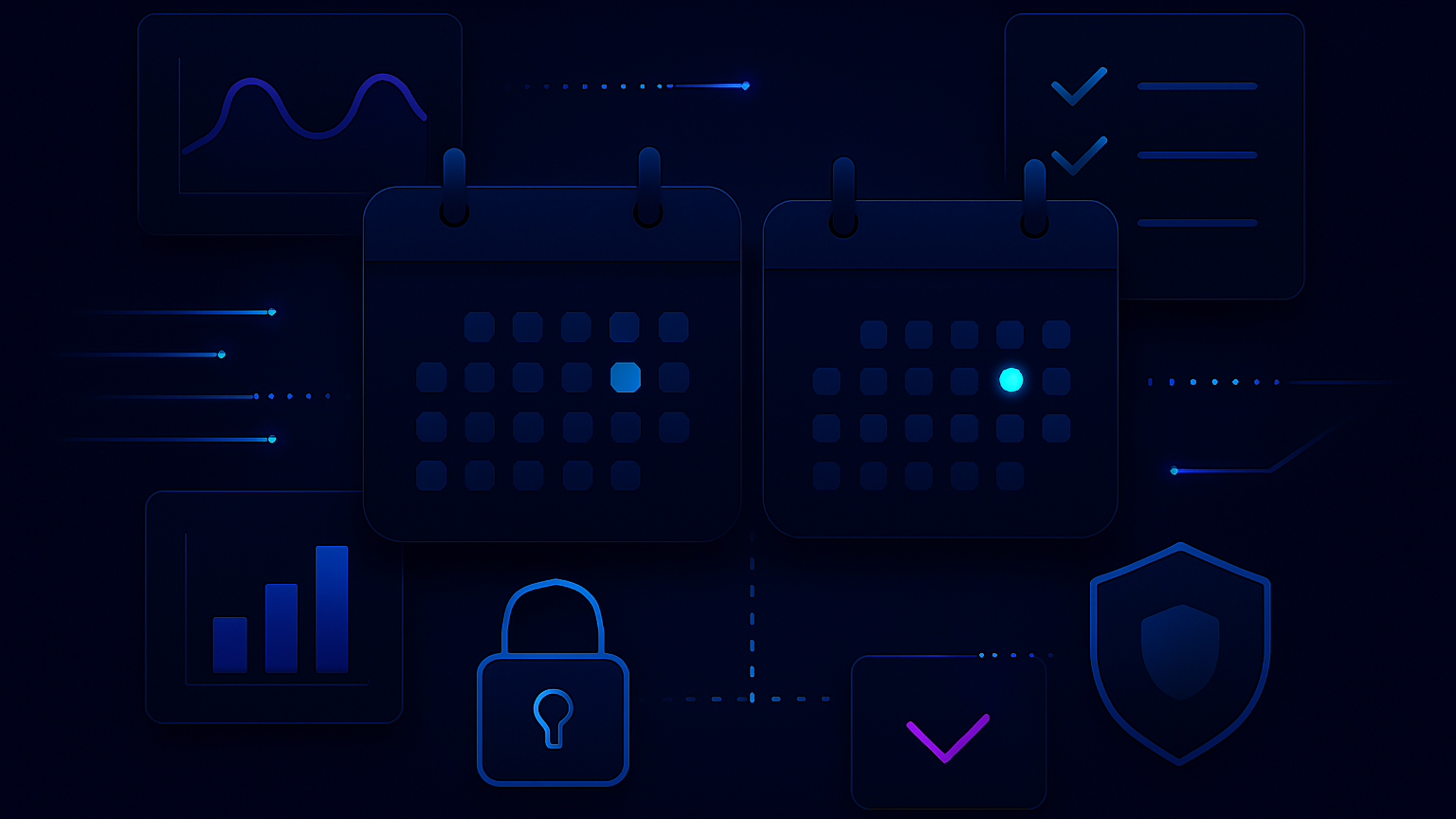 December and January calendar with security patch dates highlighted