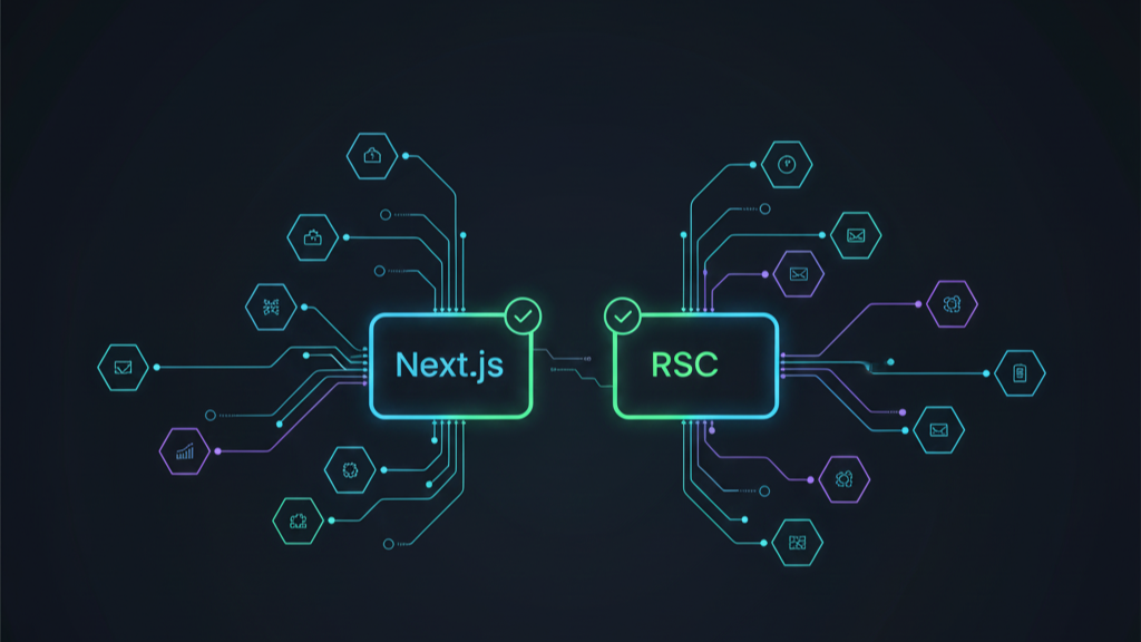Dependency graph highlighting patched RSC and Next.js versions