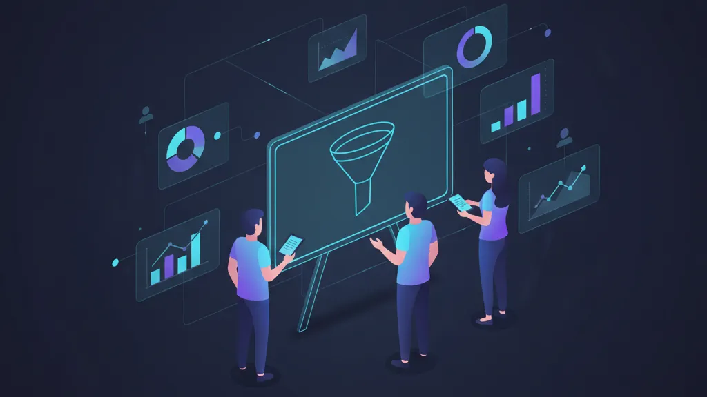Team reviewing acquisition funnel metrics on a whiteboard