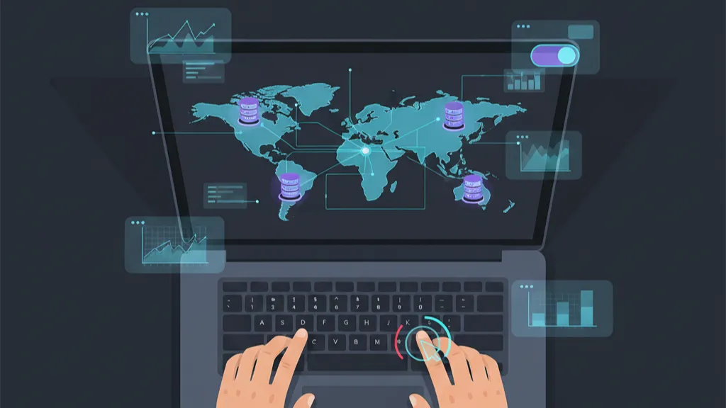 Illustration of a product team plotting Japan, Brazil, USA policy work on a roadmap
