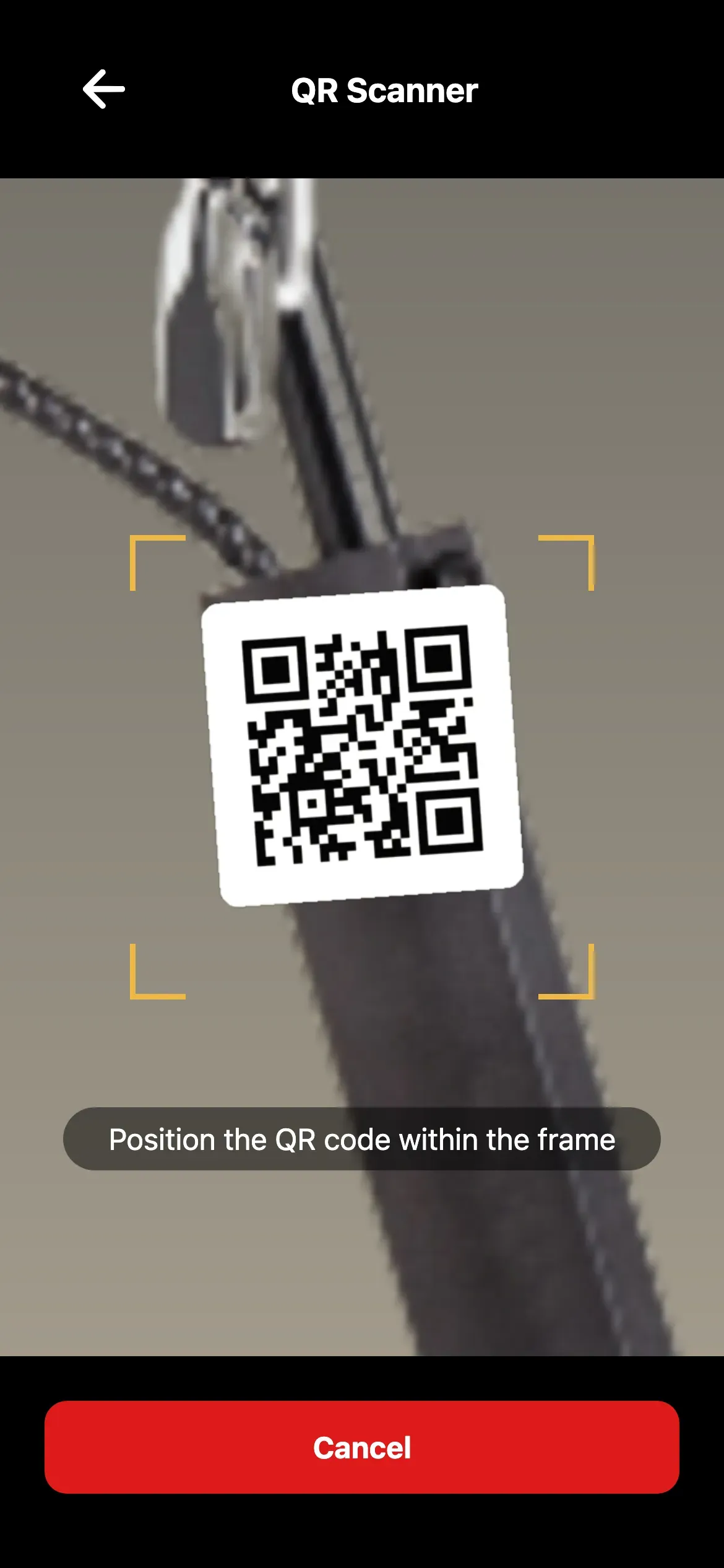 Sckootz: QR scanner with camera view and scan frame