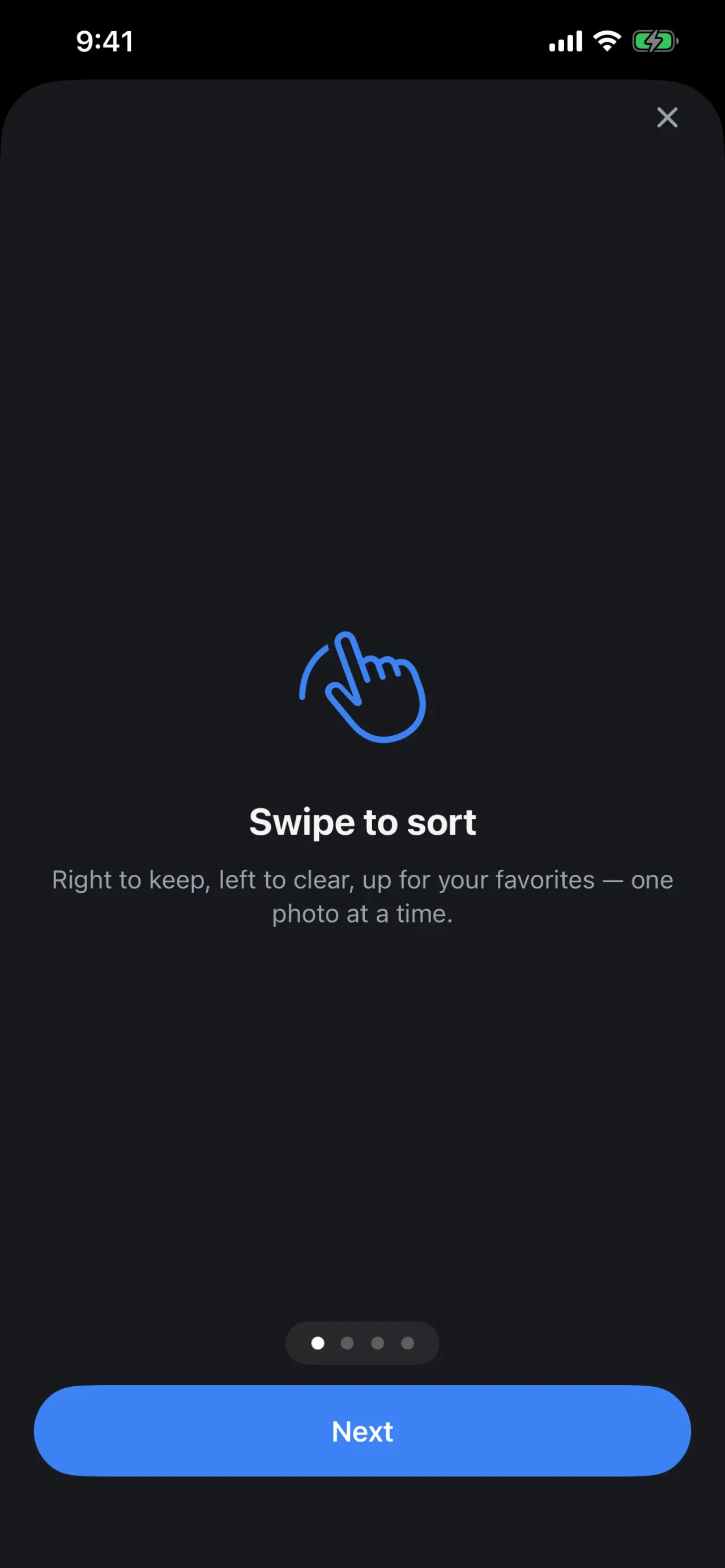 TripKeep: How it works: swipe to sort