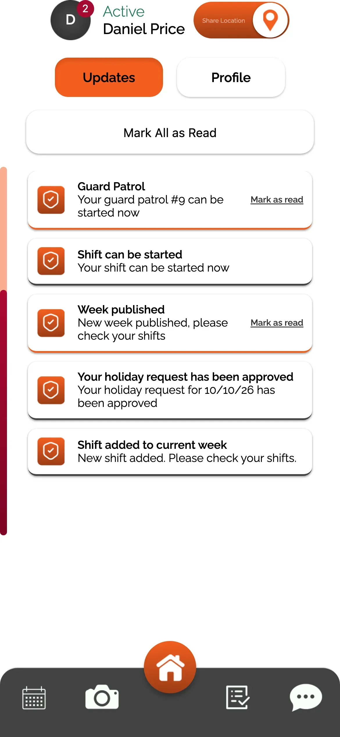 SoloLink: Guard updates: patrol reminders, published weeks, holidays