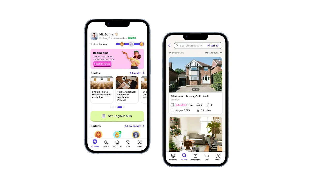 Roome mobile app