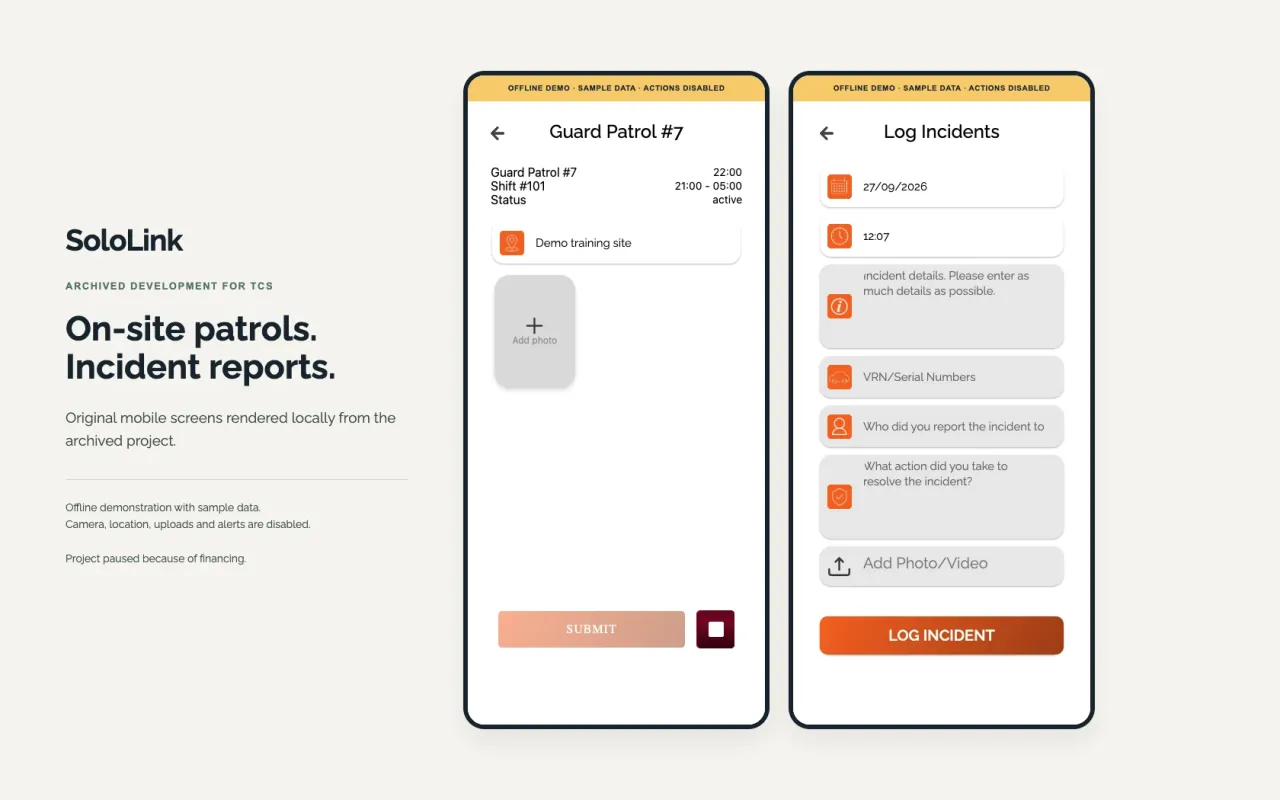 SoloLink mobile app