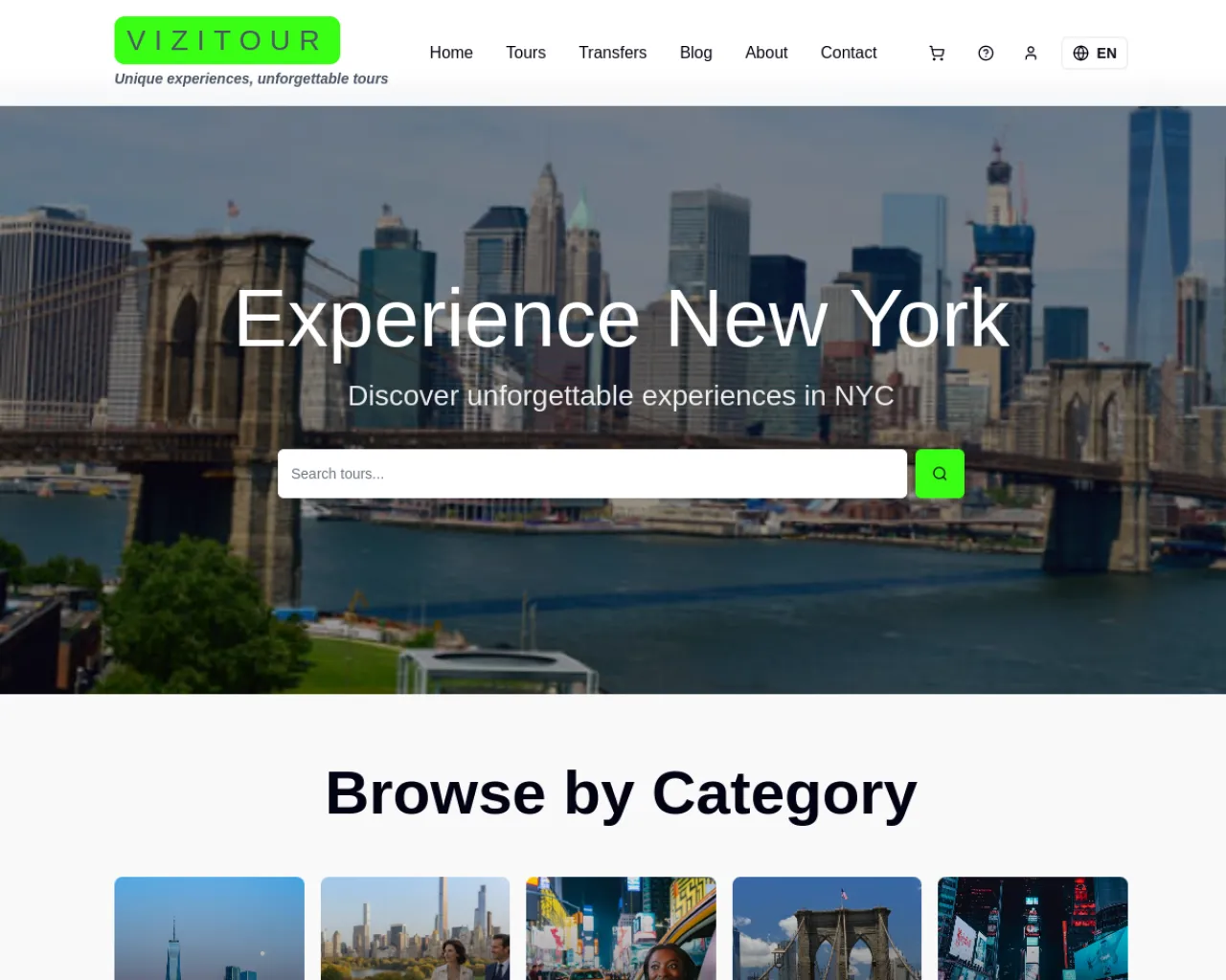 Vizitour website